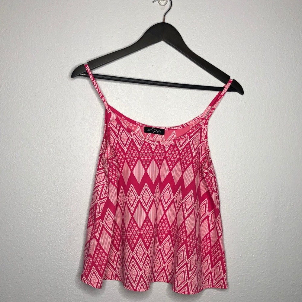JW Girl Tribal Pink Tank